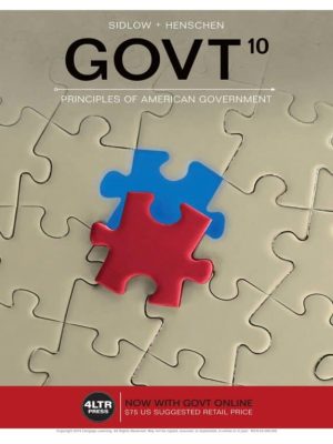 GOVT (10th Edition) – Sidlow/Henschen – eBook PDF