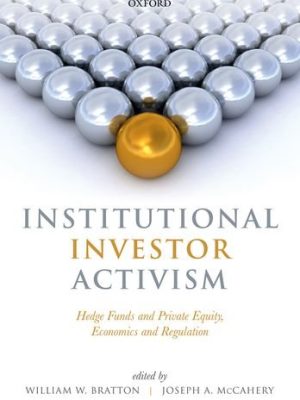 Institutional Investor Activism By William Bratton – eBook PDF